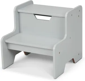 Melissa & Doug Kids Furniture Wooden Step Stool - Gray