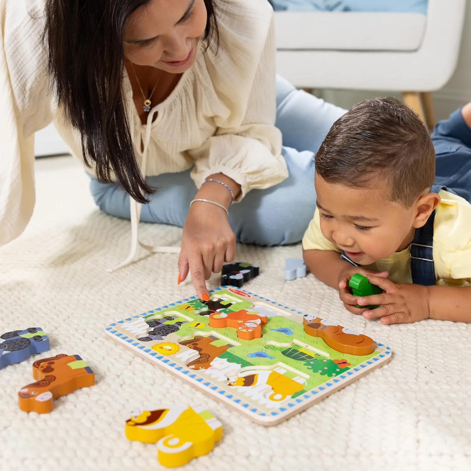 Melissa & Doug Pets Wooden Chunky Puzzle (8 pcs)