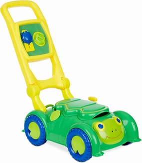 Melissa & Doug Sunny Patch Snappy Turtle Lawn Mower - Pretend Play Toy for Kids