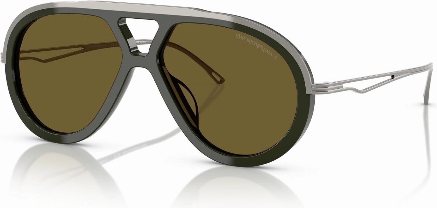 Men's Ea4242u Universal Fit Aviator Sunglasses