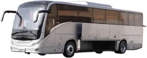 Metal Die Cast Toy Cars Diecast Alloy 1:42 for Yutong Airport Shuttle Bus AB14E Toys Cars Model Classics Static Display Silver for Home Or Office Décor