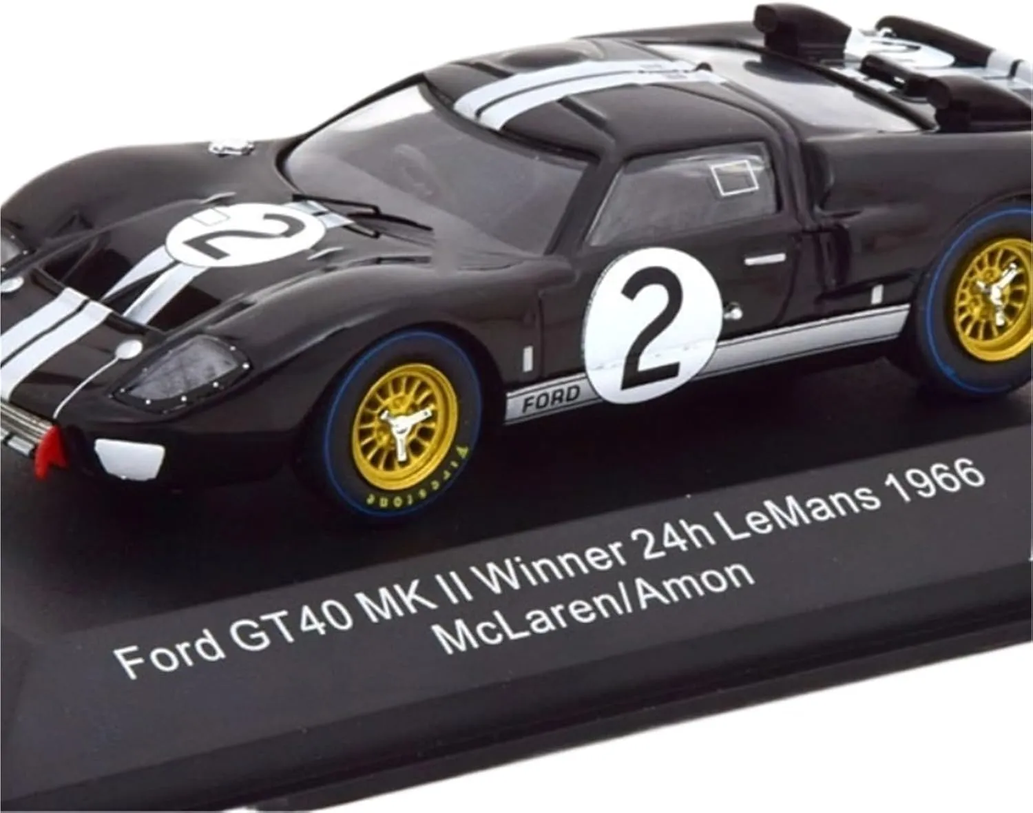 Metal Toy Vehicle 1/43 Alloy Racing Model for Ford Winner GT40 MK II 1966 Le Mans Championship Car Collection Ornament Metal ToyToy Scale Vehicles
