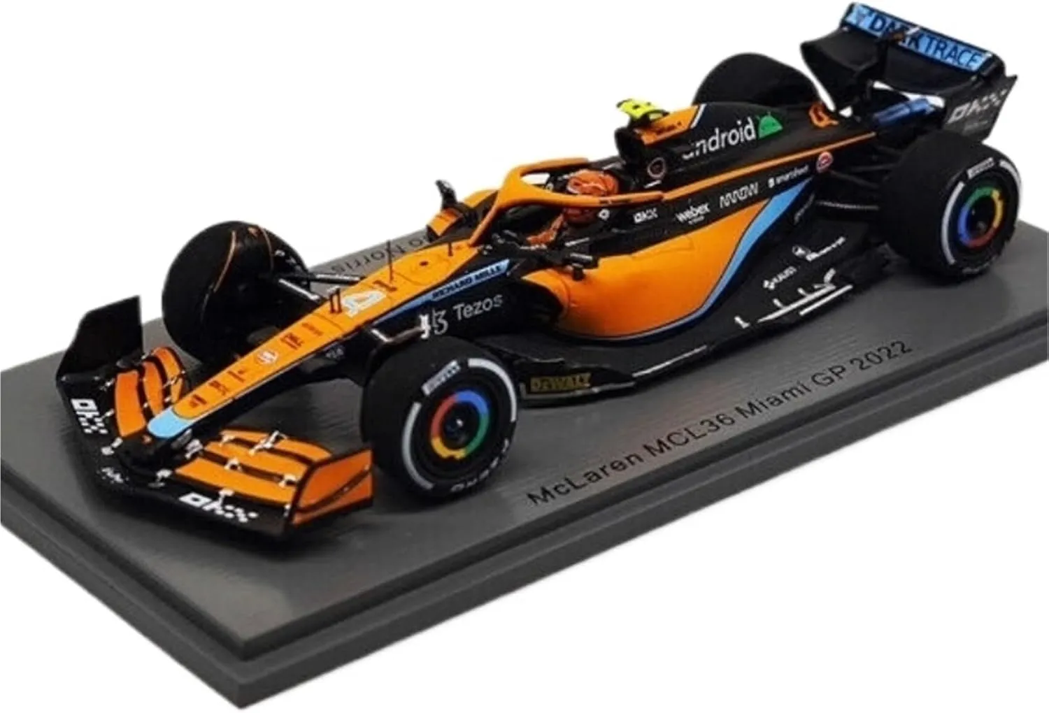 Metal Toy Vehicle 1:43 for MCL362022 F1 Formula Miami Norris Resin Racing Car Model Adult Collection Ornaments Scale Vehicles