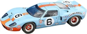 Metal Toy Vehicle Alloy Car Model for Ford GT40 Gulf #6 Winner 1969 Le Mans Win Metal Toy Vehicle Collection Ornament 1/43 Scale Vehicles