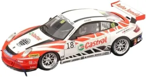 Metal Toy Vehicle Alloy Rally Car Model for GT3 Cup #18 Porsche Carrera Cup 2007 Metal Vehicle Toys 1/43 Scale Vehicles
