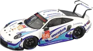 Metal Toy Vehicle Resin Rally Car Model for Porsche 911 RSR #56 Lemans 2020 Vehicle Toys Collectible Ornament 1/43 Scale Vehicles