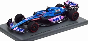 Metal Toy Vehicle 1:43 for Spark 1:43 Alpine A522 F1 Brazil 2022 Alonso Alloy Racing Car Model Adult Collection Ornament Scale Vehicles