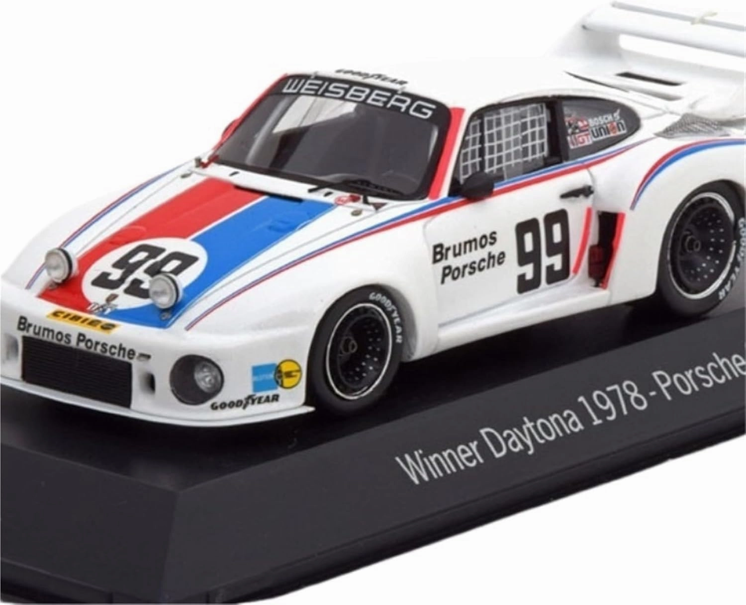 Metal Toy Vehicle 1/43 Resin Racing Car Model for Porsche Original 935 Daytona Champion Car 1978 Collectible Toy Car Scale Vehicles