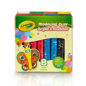 Modeling Clay - 1/4 Lb of each Color - Red, Yellow, Blue, Green, Brown, Black, Orange, White