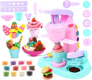 Modeling Clay for Kids, Air Dry Clay Kit, 12 Colors DIY Modeling for Kids with Plastic Ice for 3  Gifts
