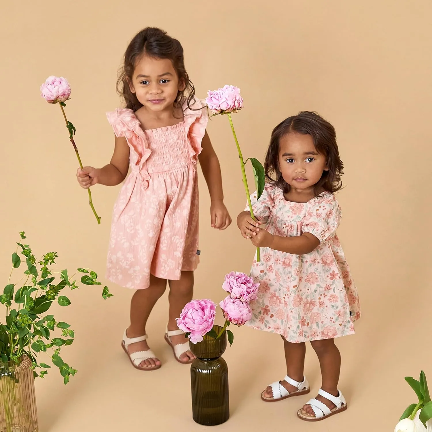 Modern Moments by Gerber Baby Girls' Smocked Ruffle Dress