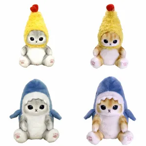 Mofusand Potetama stuffed toy (Ebinyan Gray / Ebinyan Beige / Samenyan Gray / Samenyan Beige) 貓 公仔