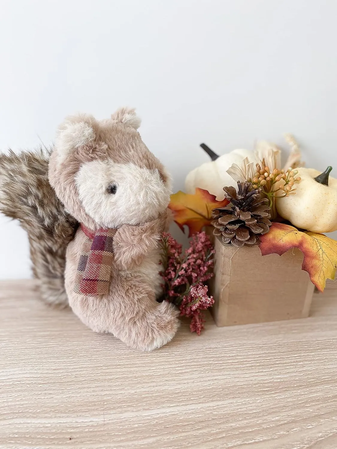 MON AMI Chippy Squirrel Stuffed Animal Toy - 7", Soft & Cuddly, Use as Toy/Nursery Room Décor, Wild Animals, Great Gift for Kids of All Ages