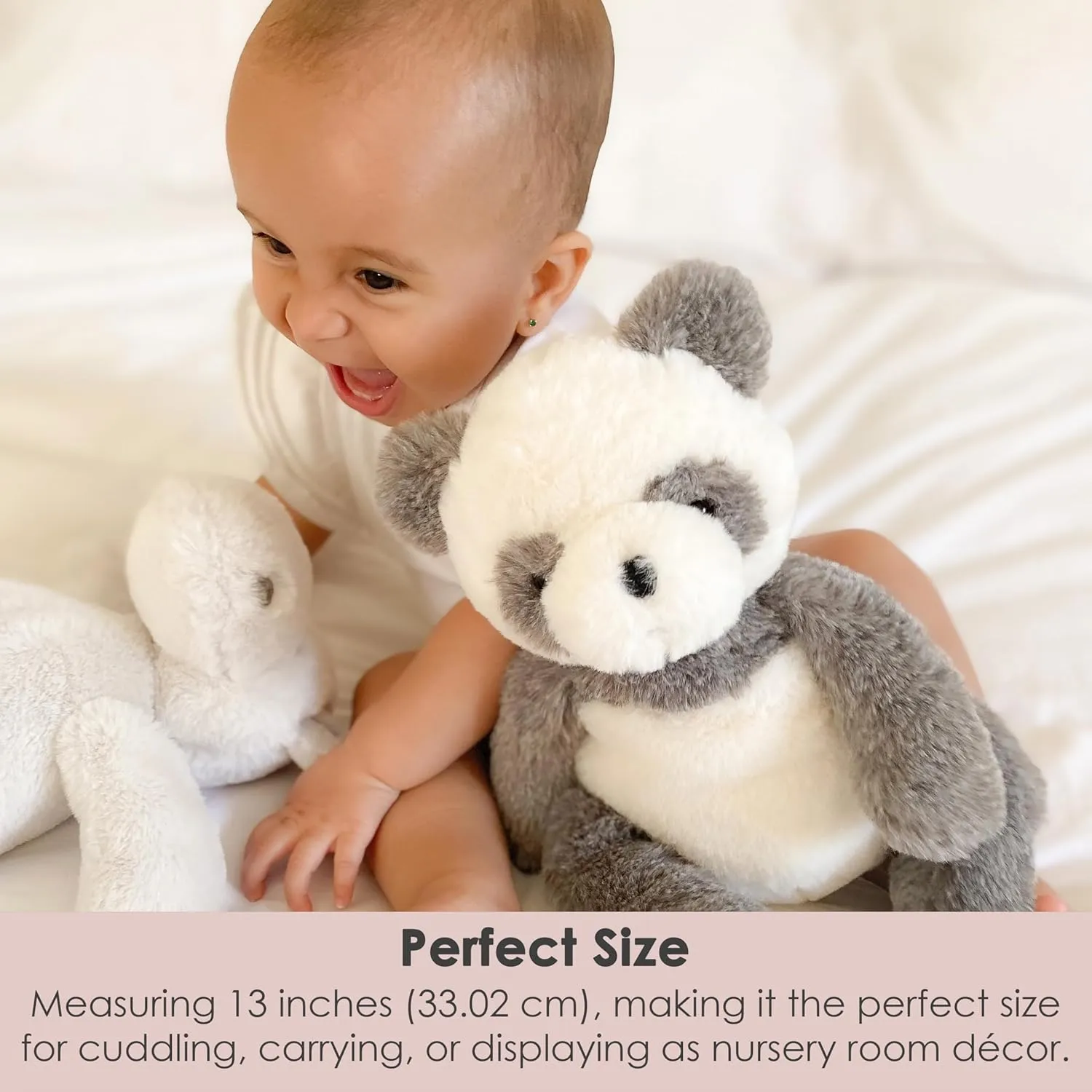MON AMI Moony The Panda Floppy Stuffed Animal – 13’, Soft & Cuddly, Use as Toy or Nursery Room Décor, Wild Animals, Great for Kids of All Ages