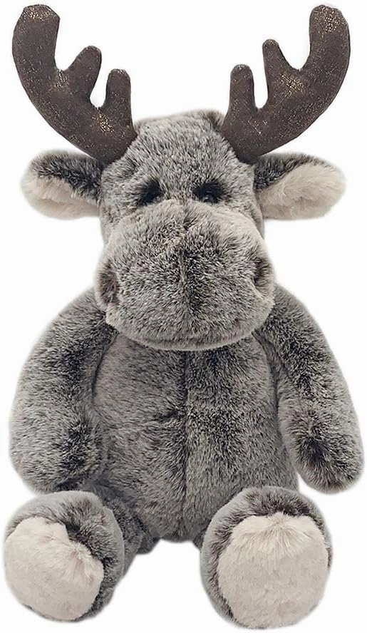 Mon Ami Marley The Moose Stuffed Animal – 12”, Cuddly & Soft Wild Moose Plush Toy for Kids, Realistic Stuffed Animal Gifts for Kids