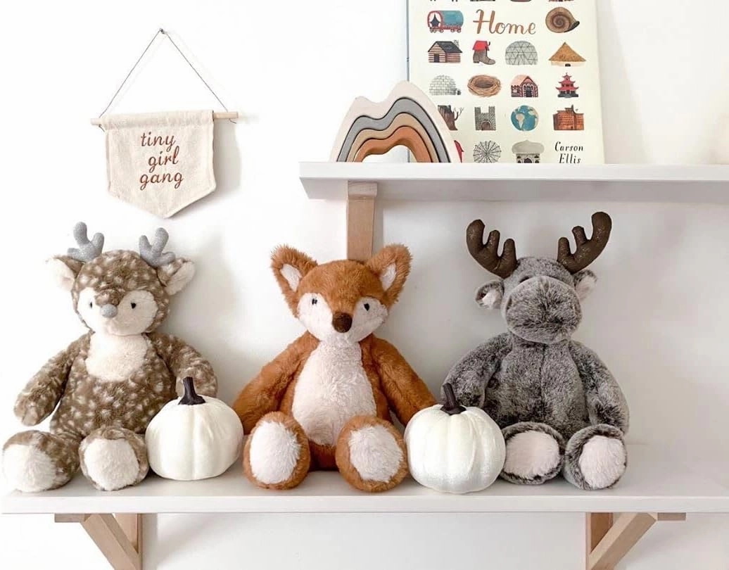 Mon Ami Marley The Moose Stuffed Animal – 12”, Cuddly & Soft Wild Moose Plush Toy for Kids, Realistic Stuffed Animal Gifts for Kids
