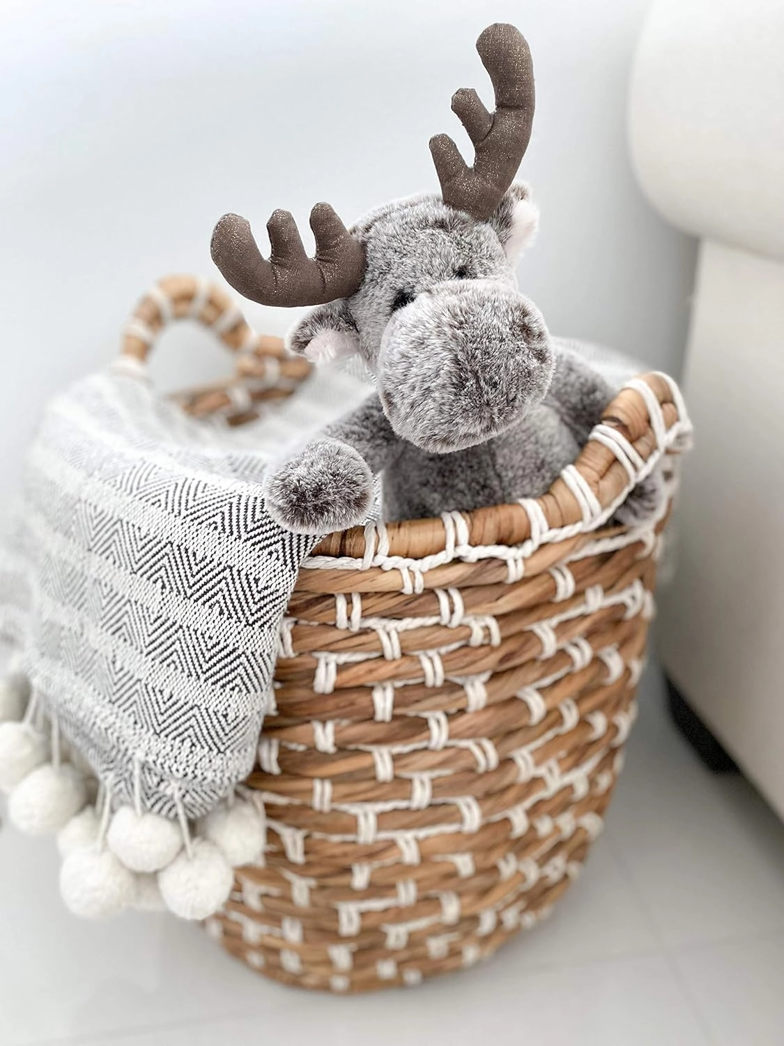 Mon Ami Marley The Moose Stuffed Animal – 12”, Cuddly & Soft Wild Moose Plush Toy for Kids, Realistic Stuffed Animal Gifts for Kids