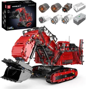 Mould King 17071 Remote Control Bulldozer Building Blocks Set, 4767 Pieces Heavy Duty Excavator Model, Engineering Vehicle Toy Gifts for Adults/Kids