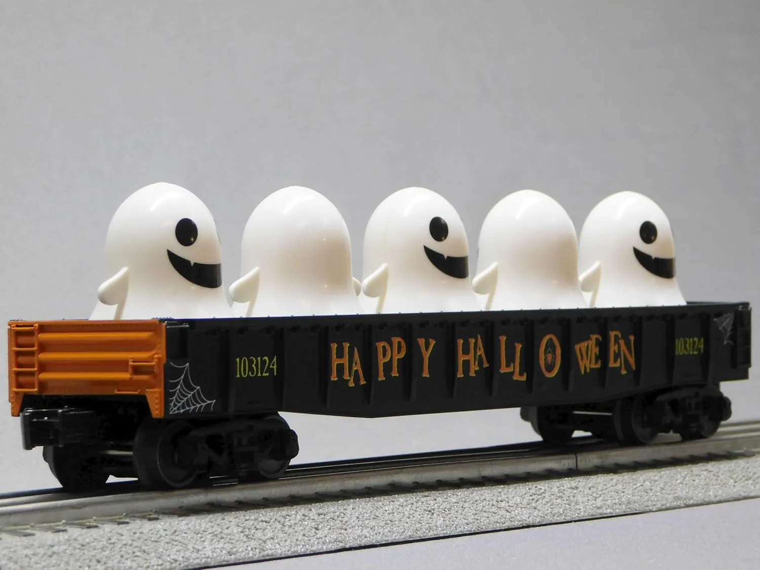 MTH RAILKING Halloween Gondola CAR with Flickering Lighted Ghosts 30-72245