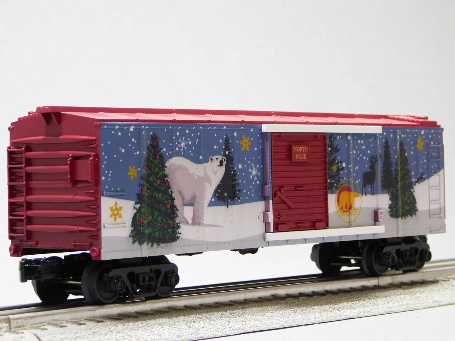 MTH RAILKING North Pole Polar Bear BOXCAR O Gauge 30-71194