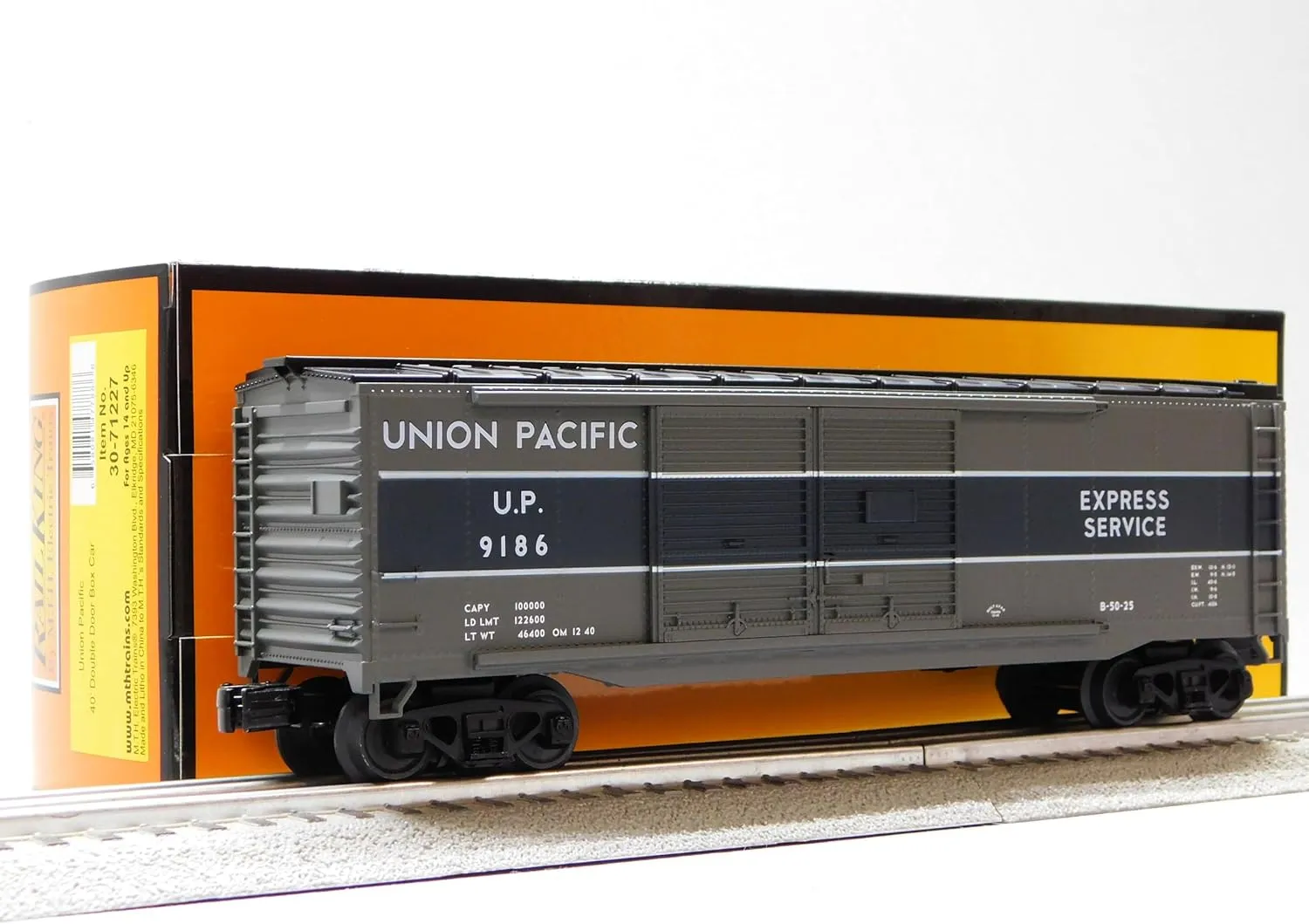 MTH RAILKING Union Pacific 40' Double Door Box CAR 30-71227