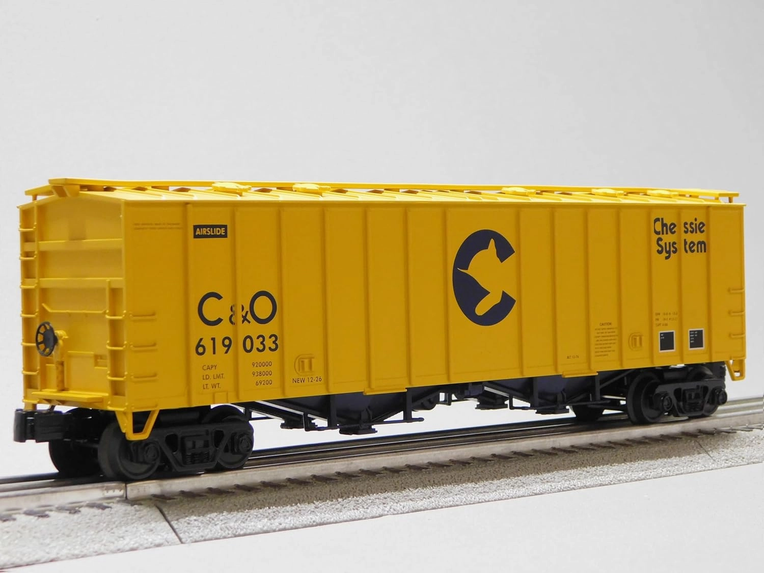 MTH RAILKING Chessie AIRSLIDE Hopper CAR O Gauge 30-75728