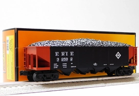MTH RAILKING Erie 4-Bay Hopper CAR W/Coal Load #32592 O Gauge 30-75752