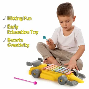 Musical Car Piano Xylophone Toy – Plastic, Fun & Educational (1 Set)
