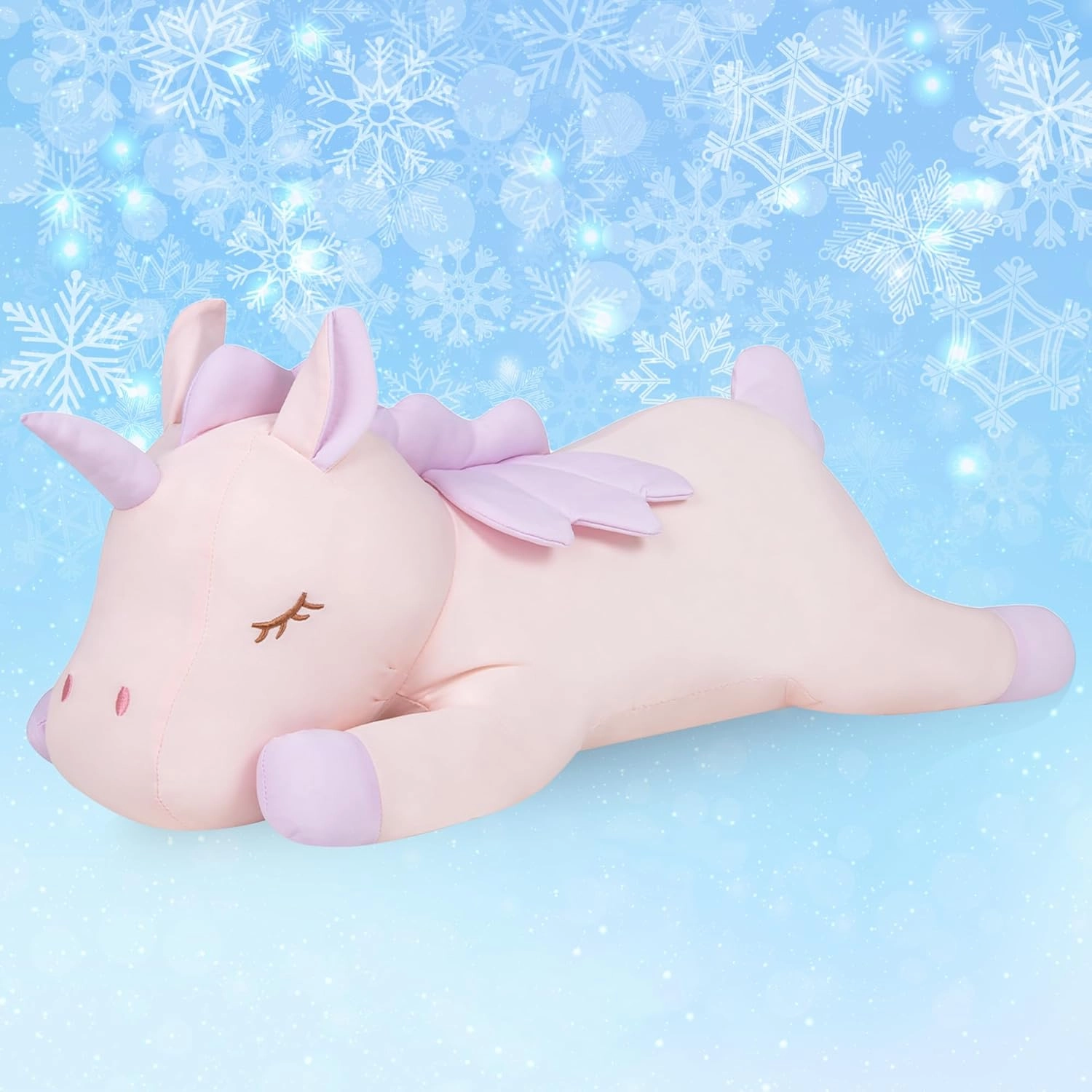 My OLi 18'' Unicorn Cooling Stuffed Animal Pillow - Coolable Soft Chill Plush Hugging Toy - Gift for Kids and Adults