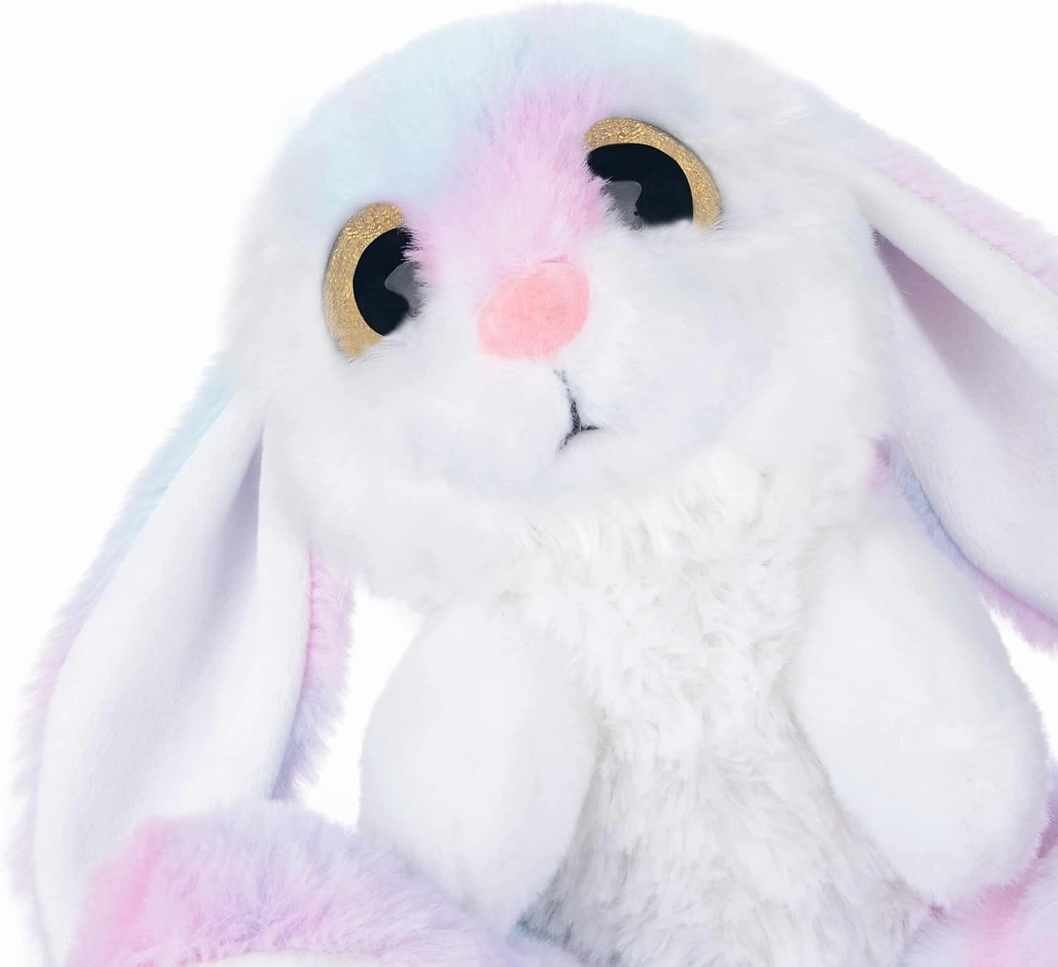 My OLi Bunny Stuffed Animal 8.5in Plush Rabbit with Floppy Ear Bedtime Friend Soft Toy Gifts for Girls Boys Kids, Rainbow