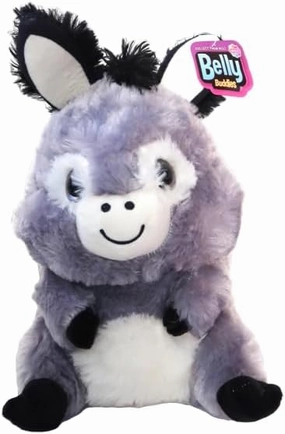 Nanco Belly Buddy 10 inch Donkey Plush Stuffed Animal. Soft, Adorable, and Cuddly Toy. Fun Toy for Children of All Ages.