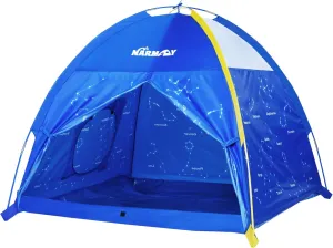 NARMAY® Play Tent Blue Starry Sky Dome Tent for Kids Indoor/Outdoor Fun - 48 x 48 x 40 inch