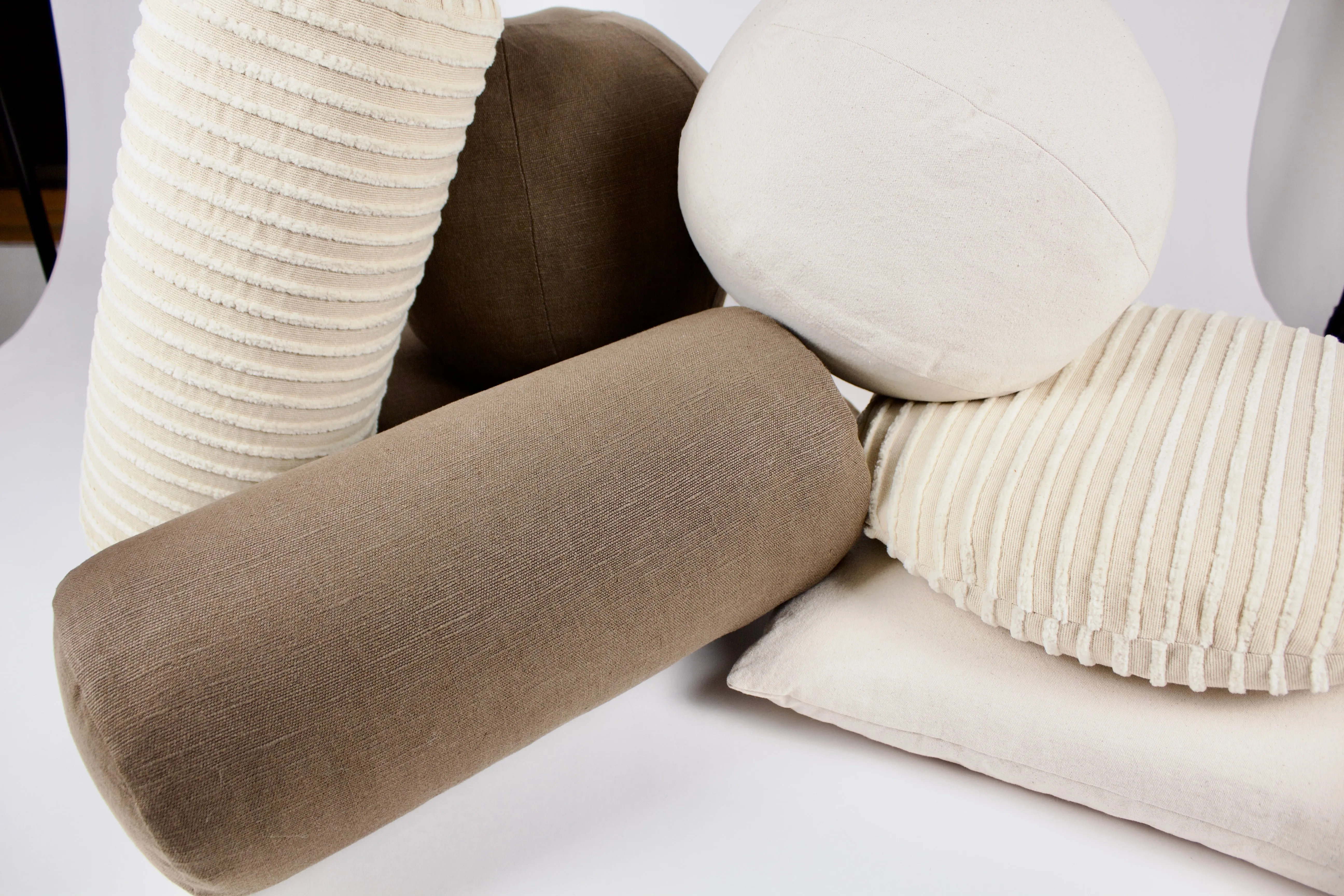 Natural Canvas Globe Cushion