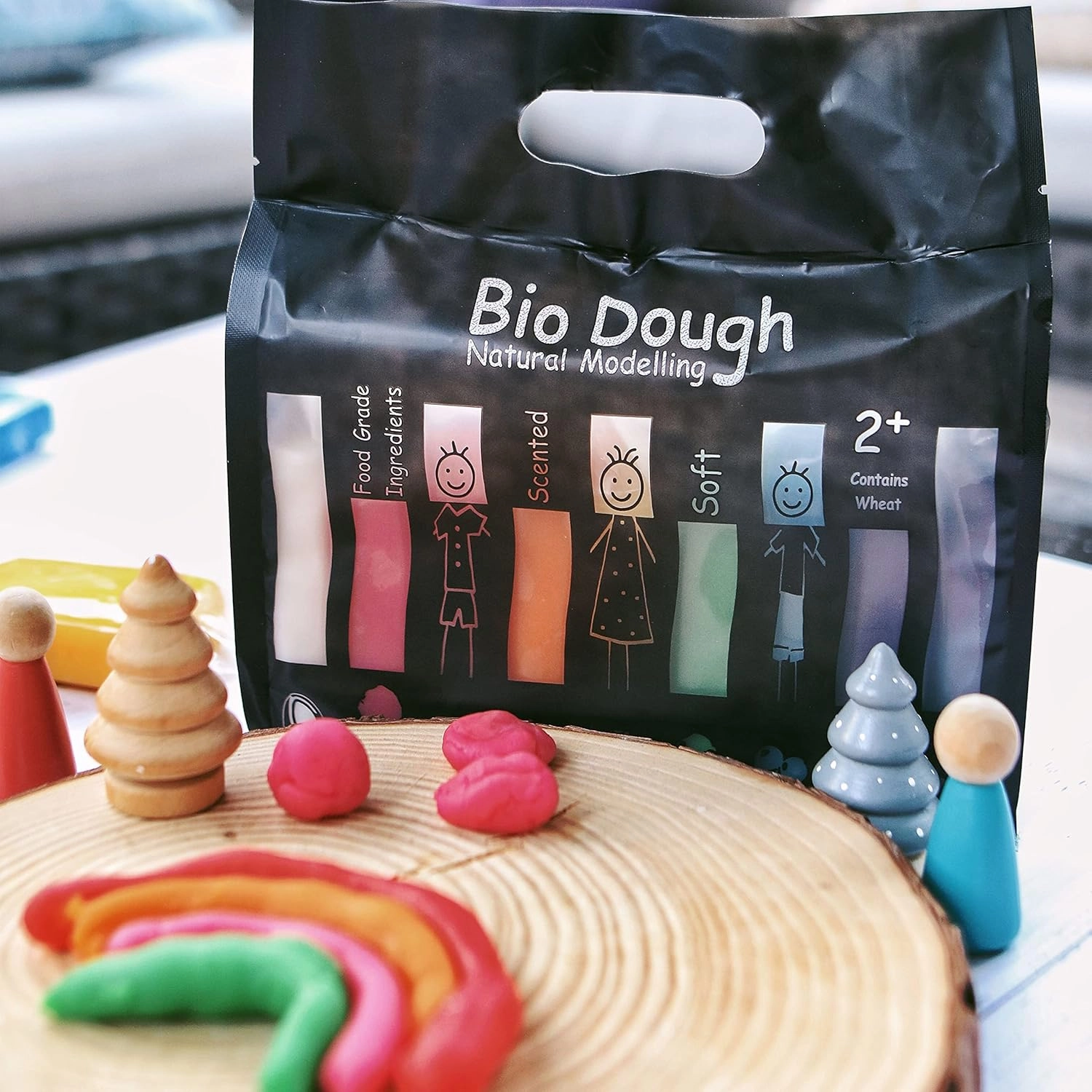 Natural Play Dough - Handmade in Australia - Scented, Non-Toxic & Reusable Modeling Dough for Kids - Food Grade Ingredients - Perfect for Creative Play, Arts & Crafts | 39.7oz (9 Colors)