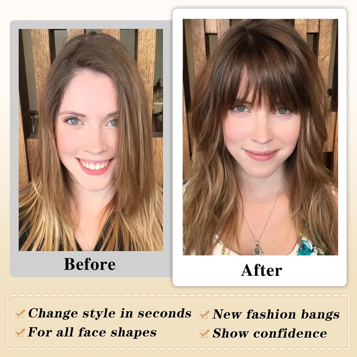 NAYOO Bangs Hair Clip in Bangs 100% Real Human Hair Extensions Wispy Bangs Clip on Air Bangs for Women Hairpieces Curved Bangs (2# darkest brown, Wispy Bangs)