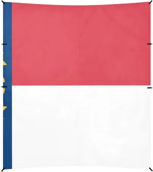 Nc North Carolina State Flag Beach Tent & Canopy UPF50  Protection Lightweight Portable Sun Shelter with Sand Shovel, Sandbags for Backyard, Grassland, Park