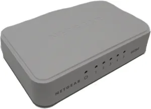 Netgear GS205-100PAS NETGEAR 5-Port Gigabit Ethernet Unmanaged Switch, Desktop, 10/100/1000Mbps (GS205)