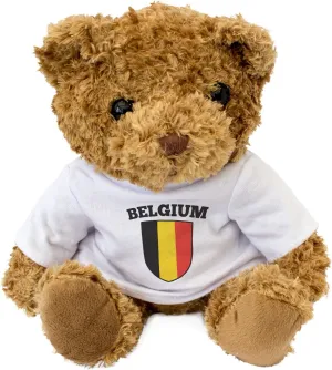 New - Belgium Flag Teddy Bear - Cute and Cuddly - Belgian Fan Gift Present