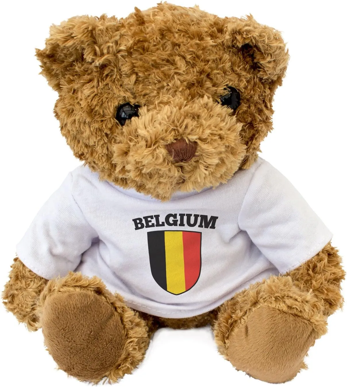 New - Belgium Flag Teddy Bear - Cute and Cuddly - Belgian Fan Gift Present