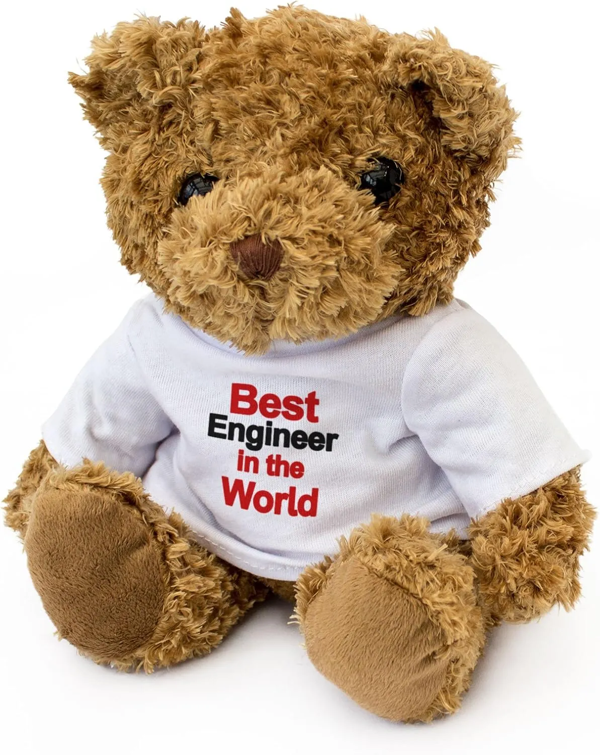 New - Best Engineer in The World - Teddy Bear - Cute Soft Cuddly - Award Gift Present Birthday Xmas