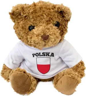New - Poland/Polska Flag Teddy Bear - Polish Fan Gift Present
