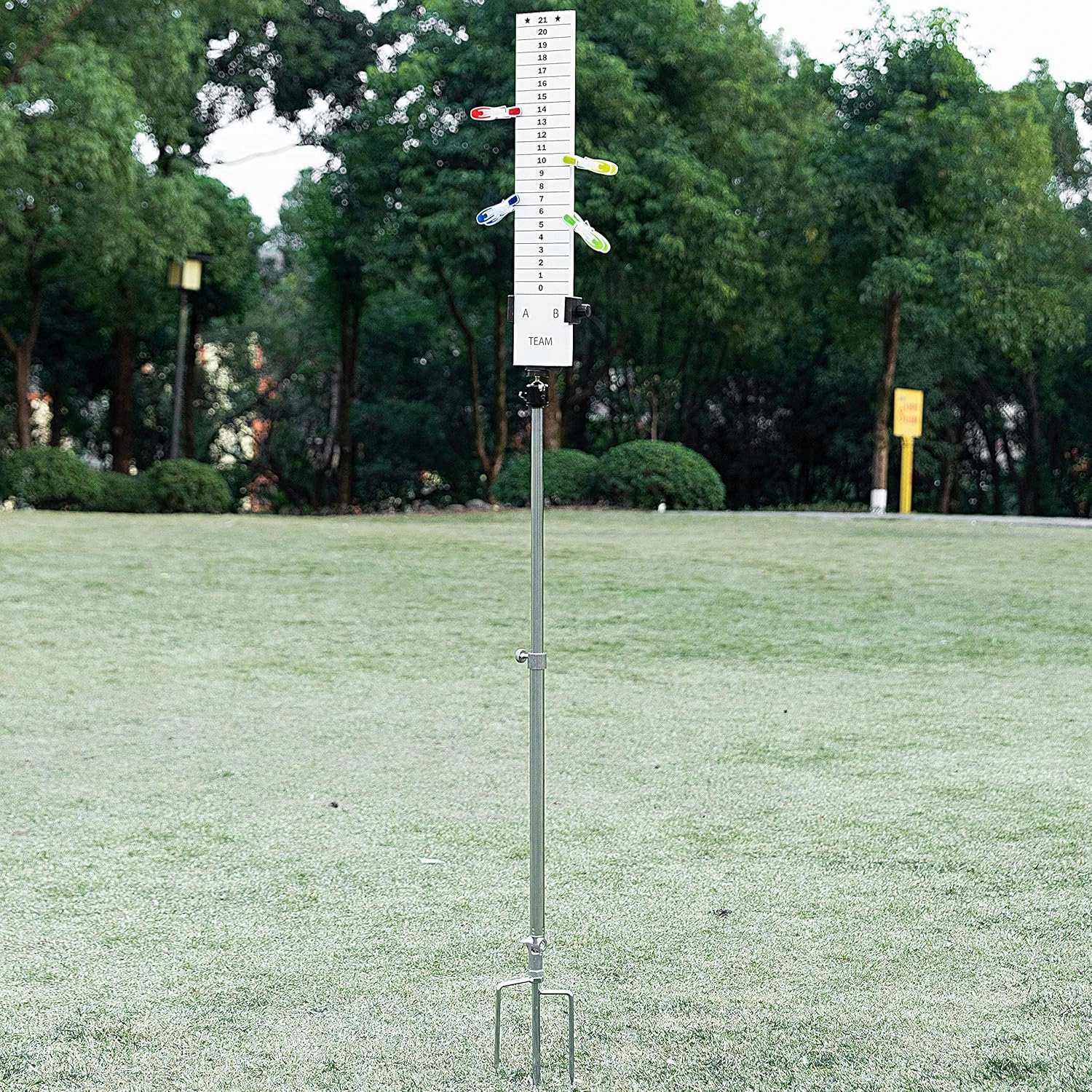 New Valley Walber Simple Score Keeper with Stainless Steel Holder for Cornhole Game, Easy to Assemble