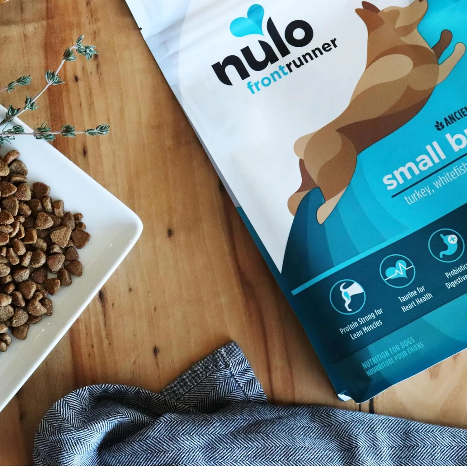 Nulo Frontrunner Small Breed Dry Dog Food, Premium Ancient Grain Small Kibble for Proper Chewing with Taurine for Heart Health and Probiotics for Digestive Support 14 Pound (Pack of 1)