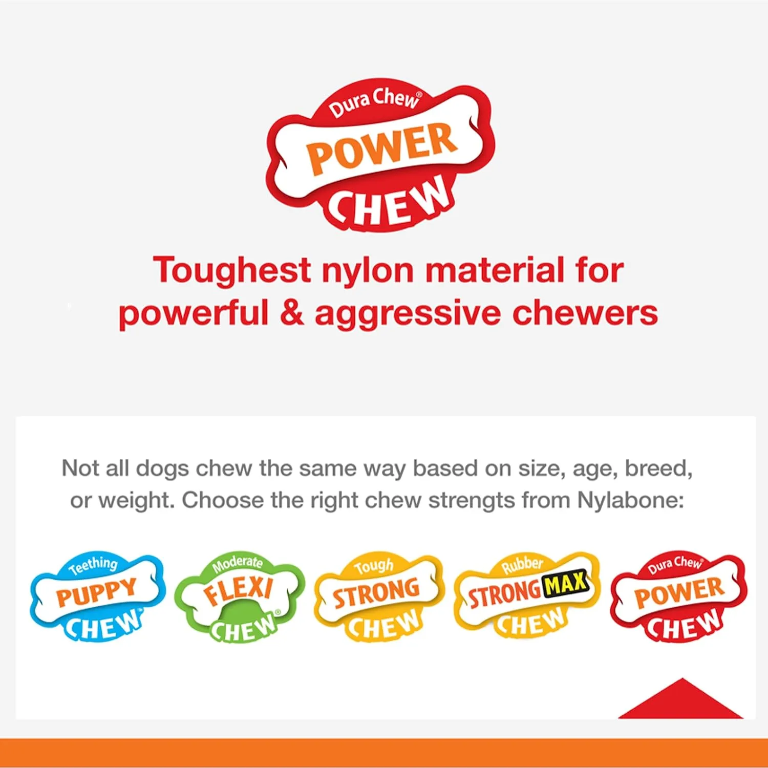 Nylabone Monster Bone Power Chew Toy for Dogs, Dog Toys for Aggressive Chewers, Chicken Flavor, XX-Large - 50   lbs, 1 Count
