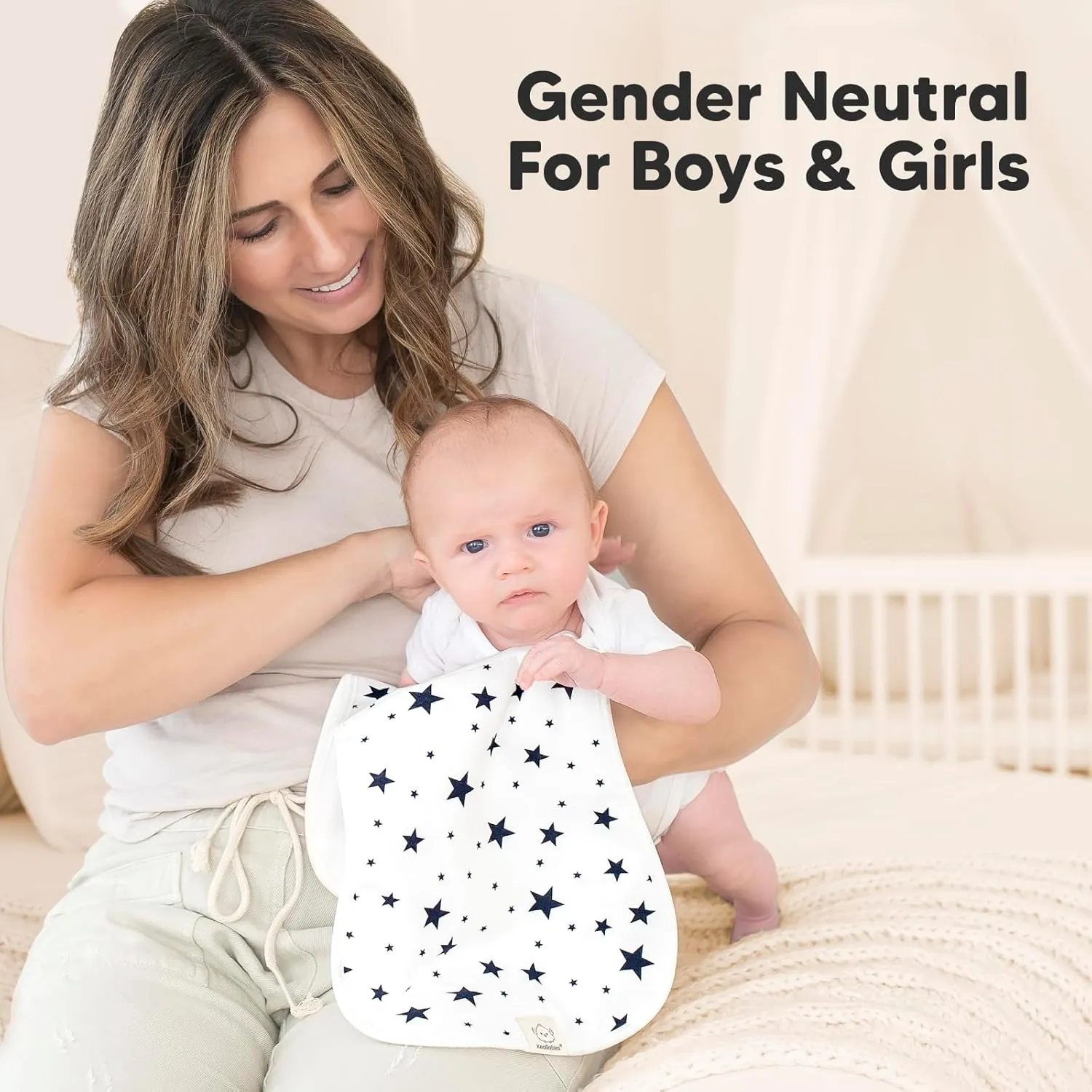 Organic Burp Cloths Baby Boy & Girl - 5-Pack Super Absorbent Cotton Burping Cloths for Babies, Soft & Plush Newborn Spit Up Rags, Infant Towels for Milk Spit Up, Unisex, Large 21" x 10" (Adventurer)
