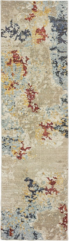 Oriental Weavers Evolution Area Rug, 2" x 8", Beige/Blue