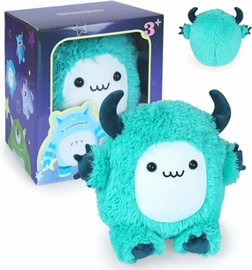 Original Monster Plush Toys Green Cow Quirky Stuffed Animals Cute Fluffy Soft Toy for Boy Girl Adult Birthday Children's Day Gift Home Holiday Decoration Boutique Long Plush Toy