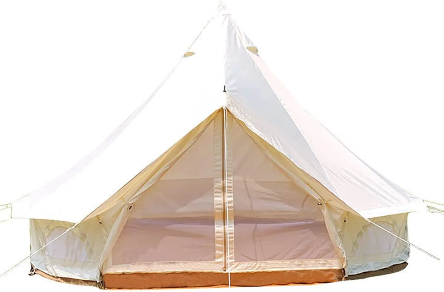 Outdoor Camping Tent, 5-6 Person Tent, Outdoor Waterproof Cotton Canvas, Family Camping Bell Tent, Easy Set Up for Camp Backpacking Hiking Outdoor Interesting