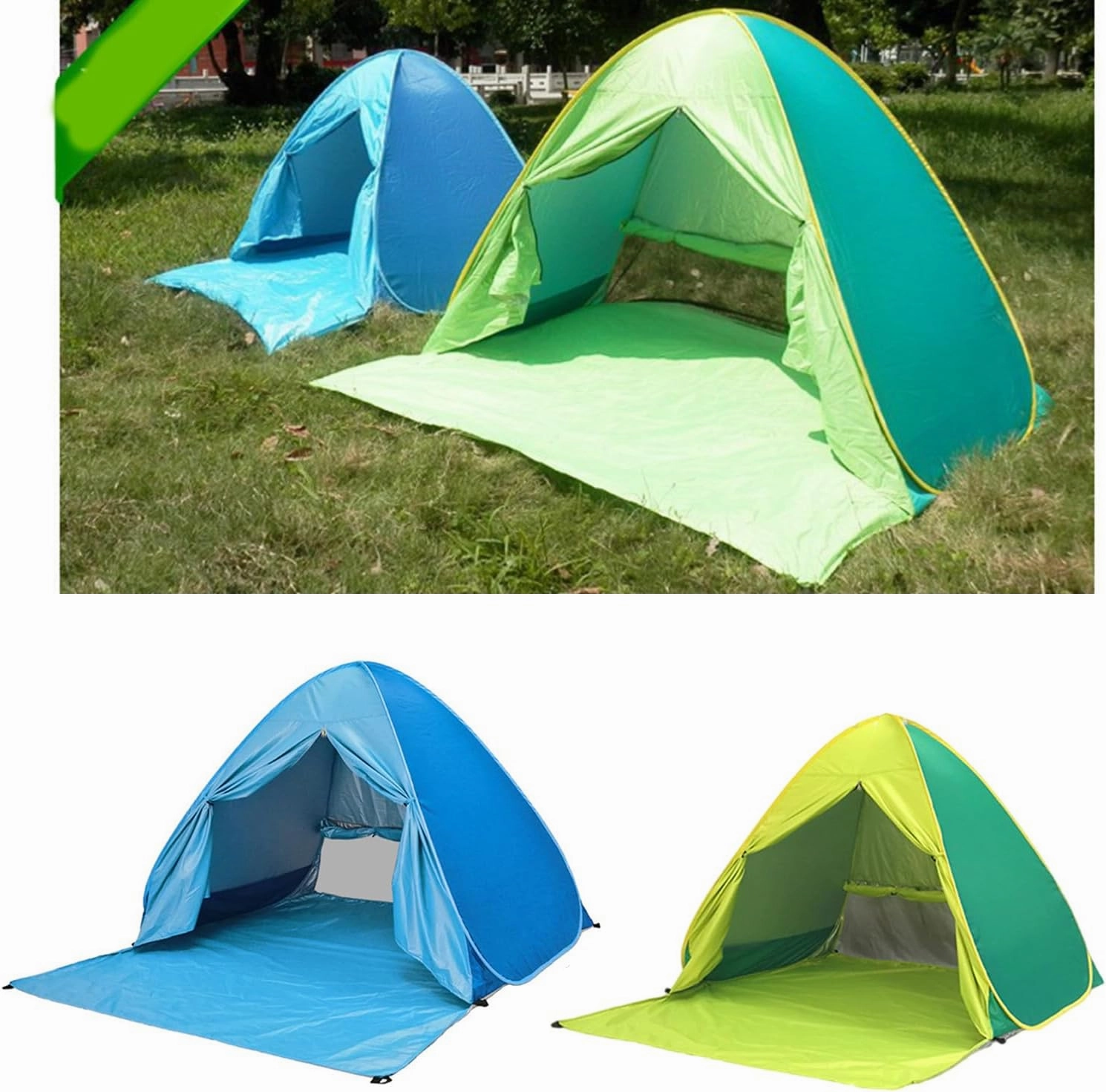 Outdoor Automatic Quick Open Tent Waterproofs Camping Tent Portable Beach Tent for Outdoor Travel Hiking Backpacking
