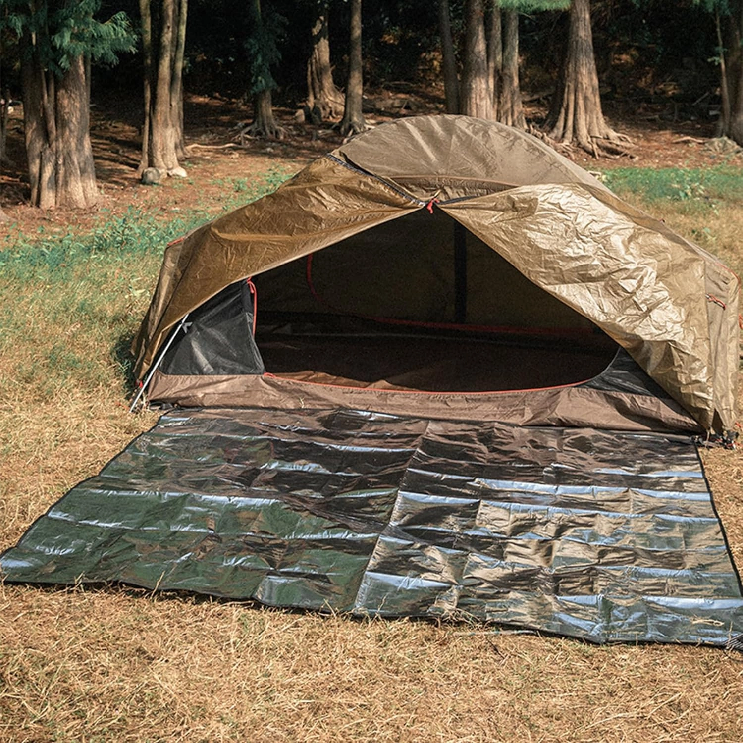 Outdoor Picnics Mat Sleep Tent Pad Aluminum Foil Foams Insulating Camping Mat Sleep Tent Pad Thermal Insulating Mat